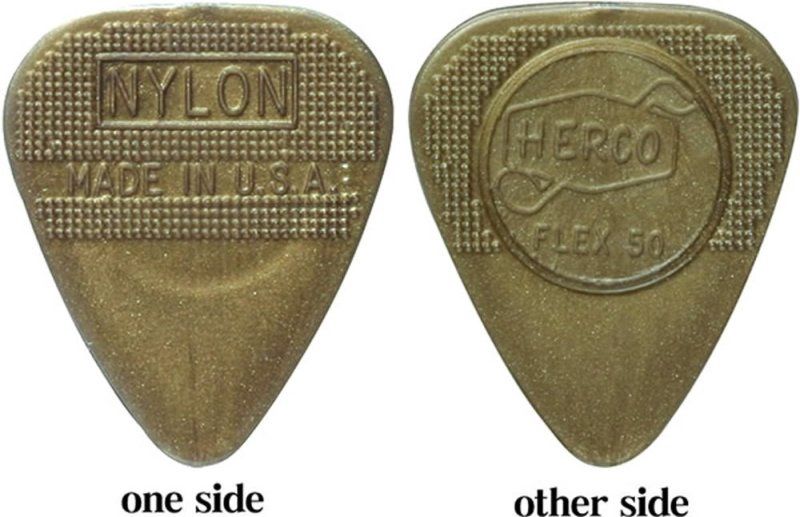 Flex 50 Nylon Flat Picks, Gold, Medium, 100/Bag | 271332