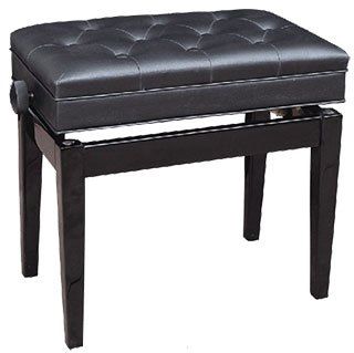 Piano Bench With Compartment Black | 272751