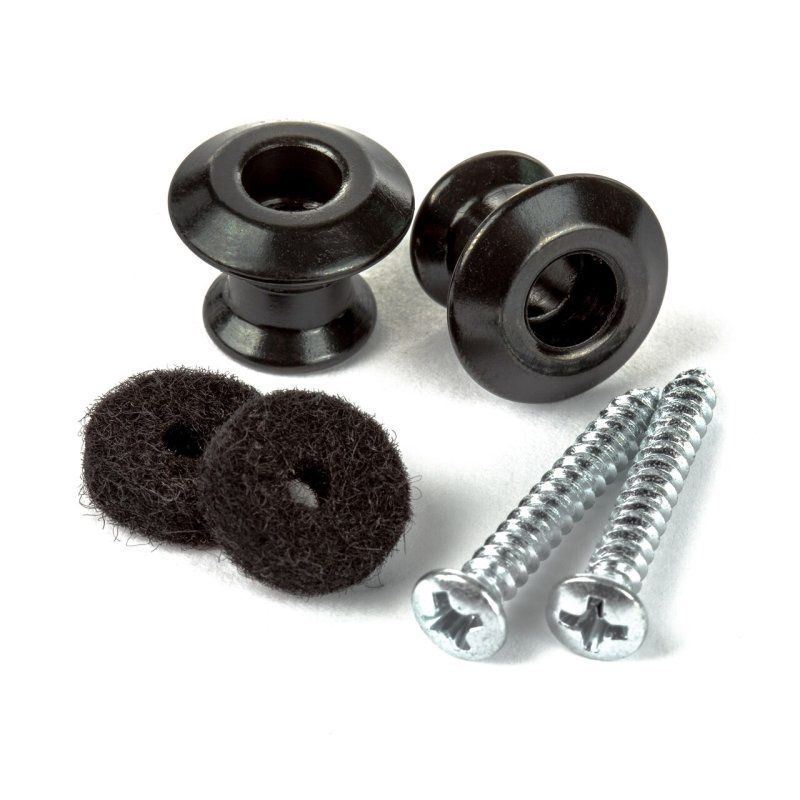 Straplok Dual Design Strap Button Set, Black | 542718
