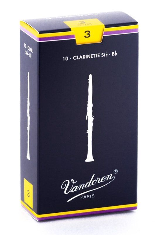 Bb Clarinet Traditional Reeds Strength 3; Box of 10 | 273137
