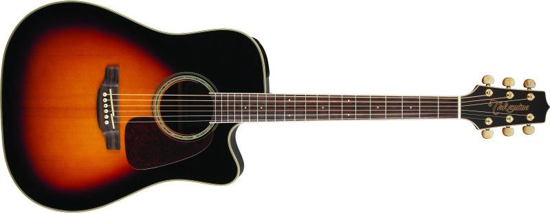 Dreadnought Cutaway Acoustic-Electric Guitar, Sunburst | 432825