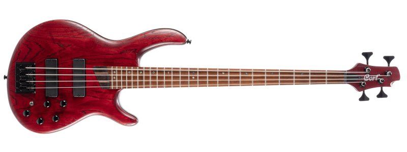 Artisan Series B4 Element 4-String Electric Bass, Open Pore Burgundy Red | 543032