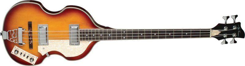 Violin-Style 4-String Semi-Hollow Body Electric Bass, Vintage Sunburst | 600720