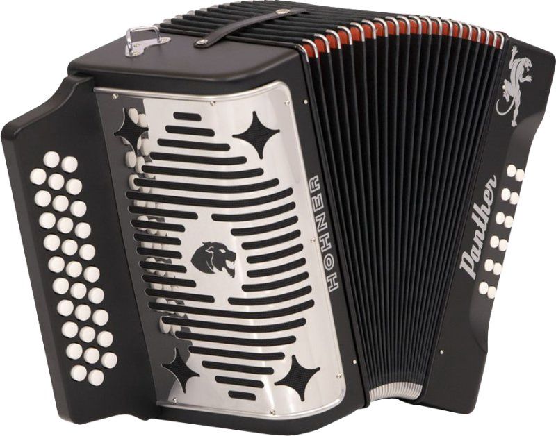 Panther, 3-Row FBE Diatonic Accordion Key Of F / Bb / Eb | 425023