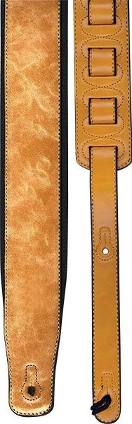 2.8&quot; Soft Leather Guitar Strap W/ Foam Padding Tan | 427681