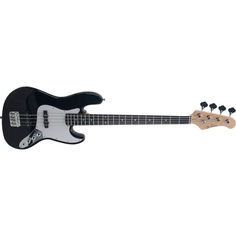 J-Style Solid Body HPL Electric Bass, Black | 600724