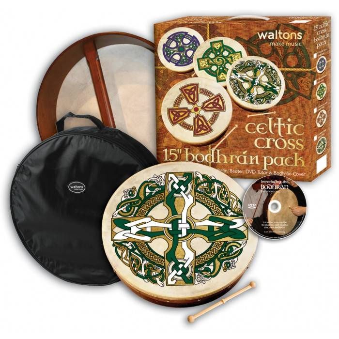 15&quot; Bodhrán Drum Pack, Gaelic Cross | 424531