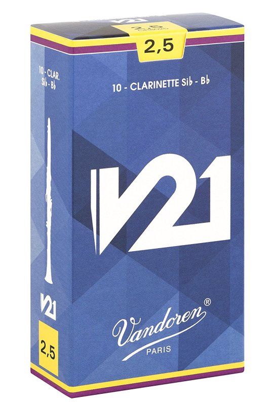 Bb Clarinet V21 Reeds Strength 2.5, Box of 10 | 425039