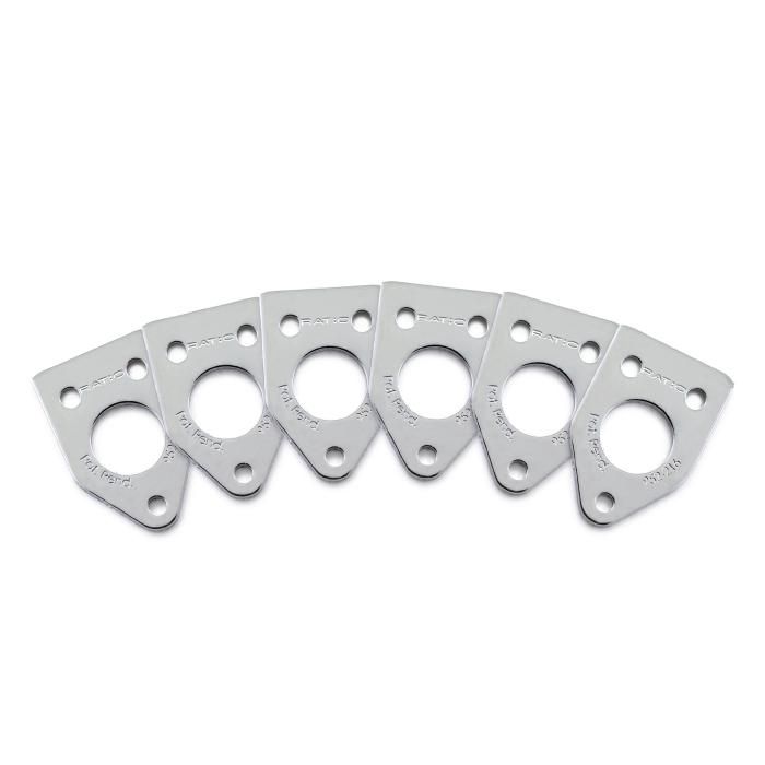 Ratio InvisoMatch Machine Head Mounting Plates for 90° Screw Hole, Chrome | 543901