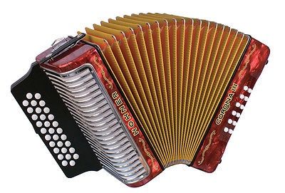 Corona III G-C-F Pearl Red Accordion | 425024