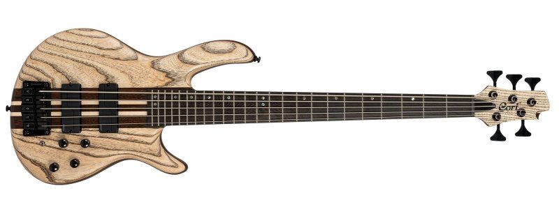 A5 Ultra Ash Electric Bass With Case, Etched Natural Black | 544731