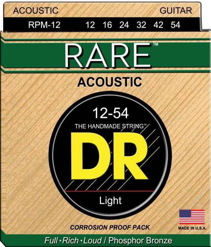 Rare Acoustic Guitar Strings, Light (12-54) | 534827