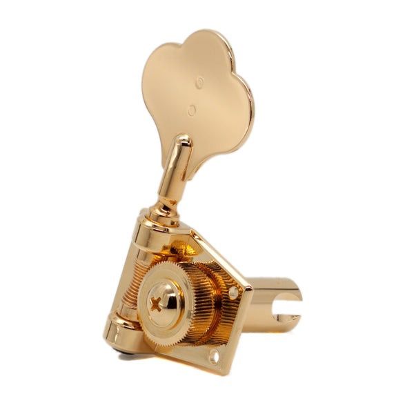 4-String 4-In-Line Bass Ratio Open Back Classic Clover Leaf Button, Gold | 686663
