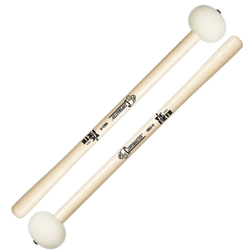 MB3H Corpsmaster Large Hard Felt Marching Bass Drum Mallets | 215913