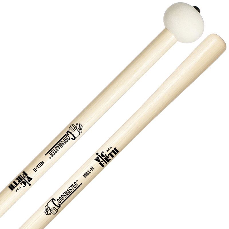 Corpsmaster Small Hard Felt Marching Bass Drum Mallets | 215908