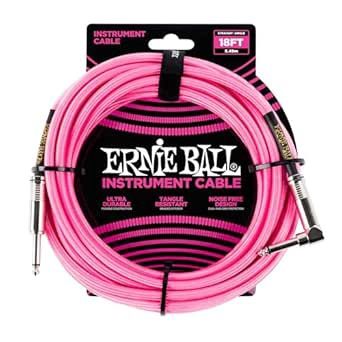 Strght/Angle Braided NEO PINK Instrument Cable