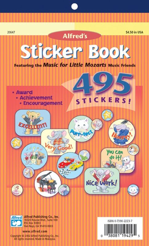 Sticker Book Little Mozarts