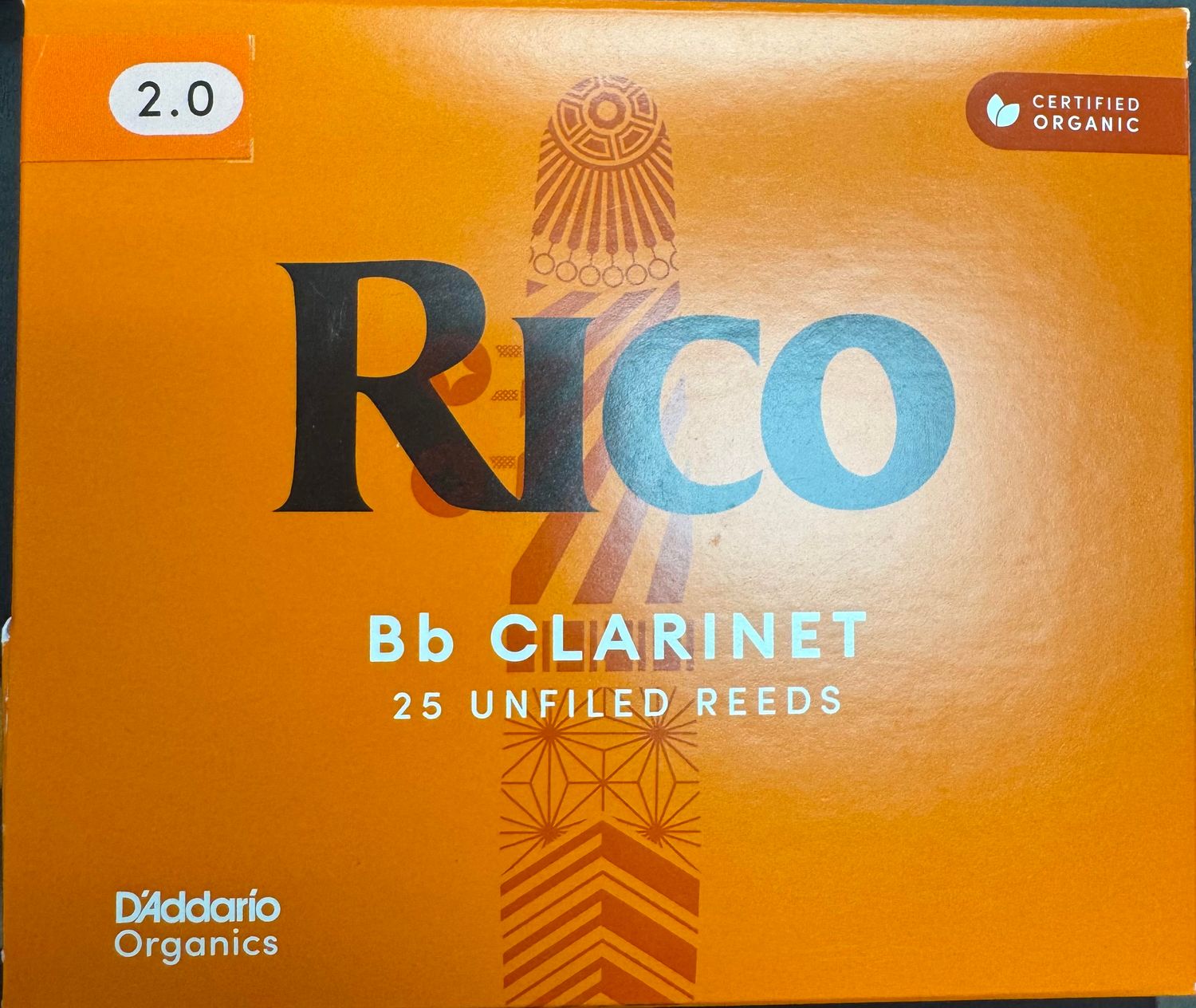 Rico Clarinet Reeds Size 2.00 - Box of 25