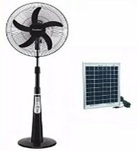 18&quot; D. World Standing Solar Remote Control Fan