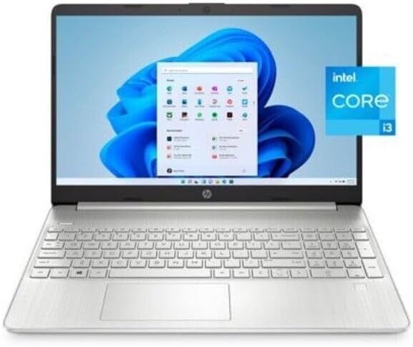 HP 15.6 Touch Screen Laptop intel core i 3 8GB memory 256GB SSD with (MS Office 2024 Professional Plus + 10 Years Virus Protection)