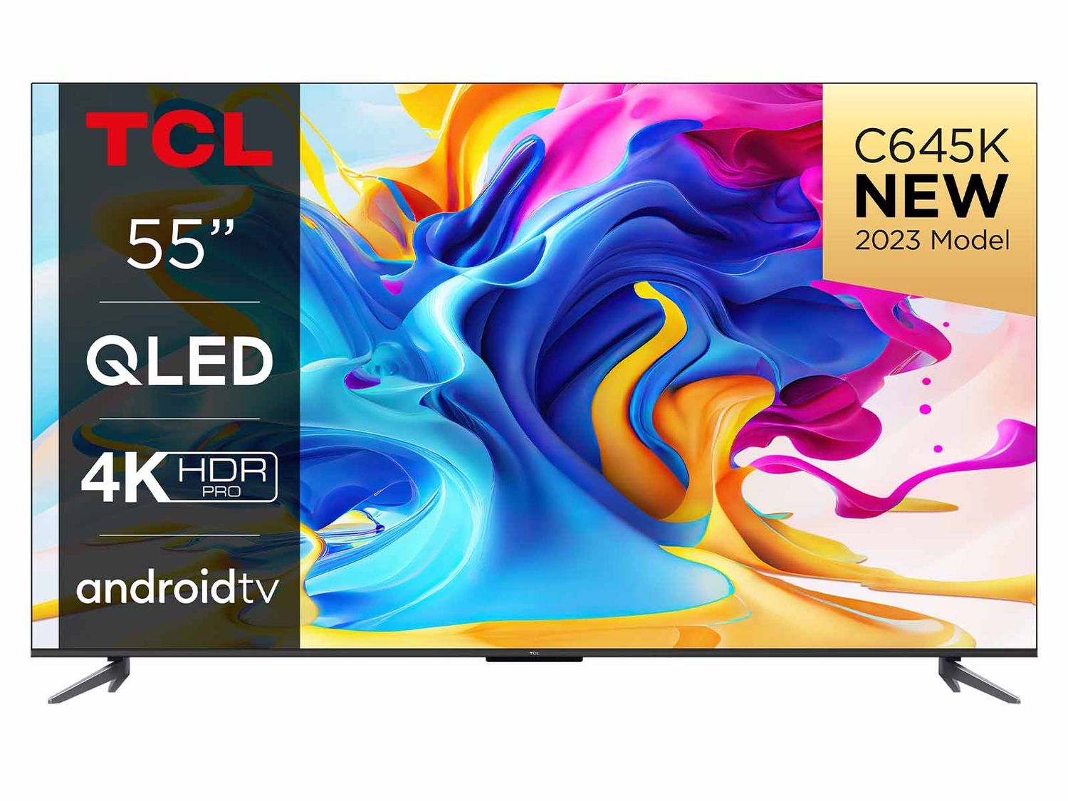 TCL 55C645K 55-inch QLED Smart Television, 4K Ultra HD, Android TV