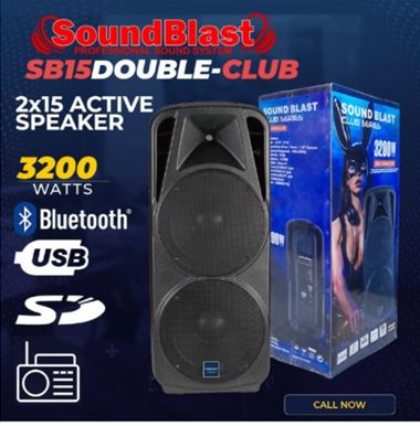 SoundBlast 15″ 3200 Watt Active Speaker