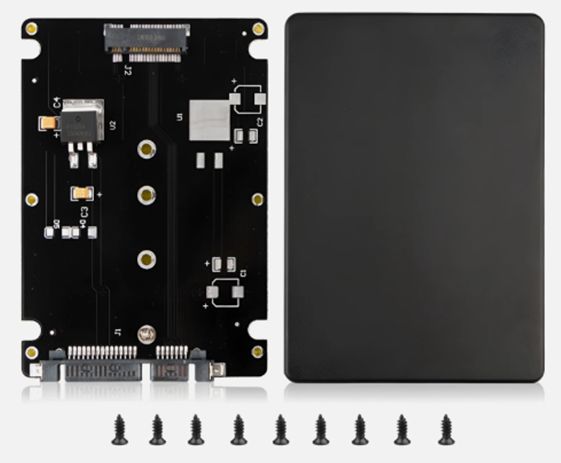 2.5 Inch SATA to M2 NGFF SSD Enclosure Converter Internal ＆ External Adapter M.2