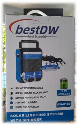 BestDW Solar Radio with Flash Lights