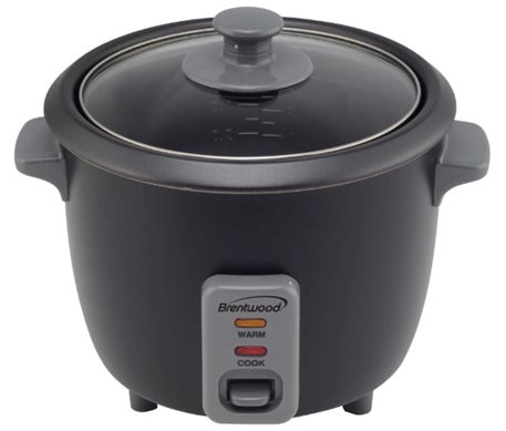 Brentwood TS-700BK 4-Cup Uncooked/8-Cup Cooked Rice Cooker, Black