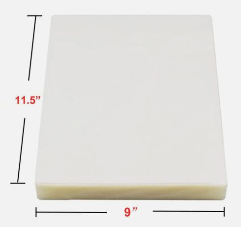 Laminating Pouches Letter 9"x11.5" Size Laminator Sheets - (100)