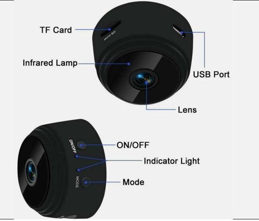 Mini Wireless Record Camera WiFi IP Home Security DVR Night Vision HD USB 1080P