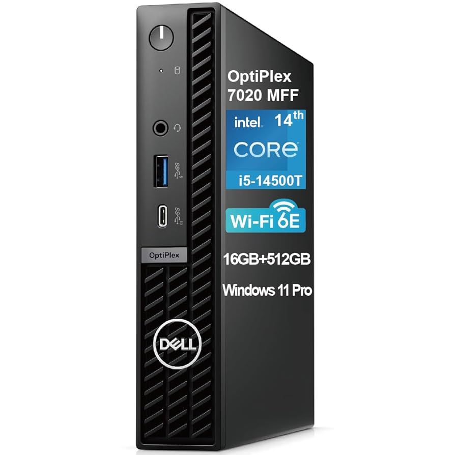 Dell Pro - Micro tower - Intel Core i5 14500T / 1.7 GHz (monitor is not included) Get with MS Office 2024 Lifetime License &amp; 5years Virus Protection)