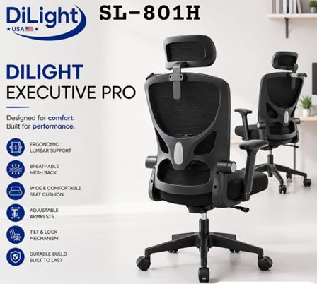 Office Leather Chair (Black)