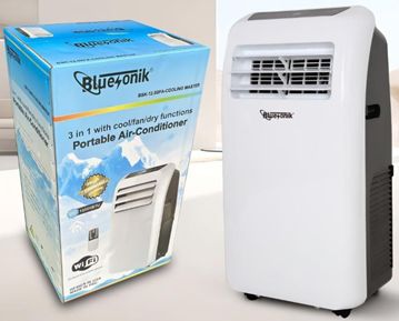 BLUESONIK-1200PA  PORTABLE AC/AIR CONDITIONER 3 IN 1 COOL/FAN/DRY FUNCTIONS (Out of Stock)