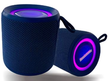 2 in 1 Cylinder Carrying Loop Ipx6 Wireless LED Speaker (Clean, Clear &amp; Loud)