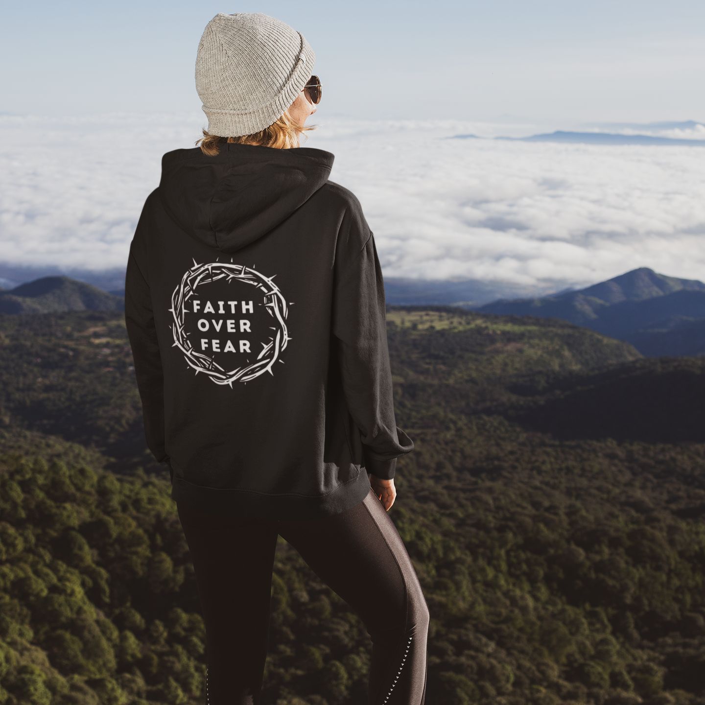Faith over fear woman