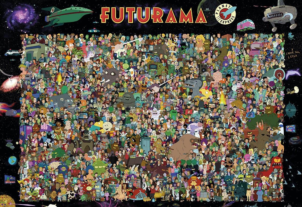 Rompecabezas  Futurama 1000 Piezas