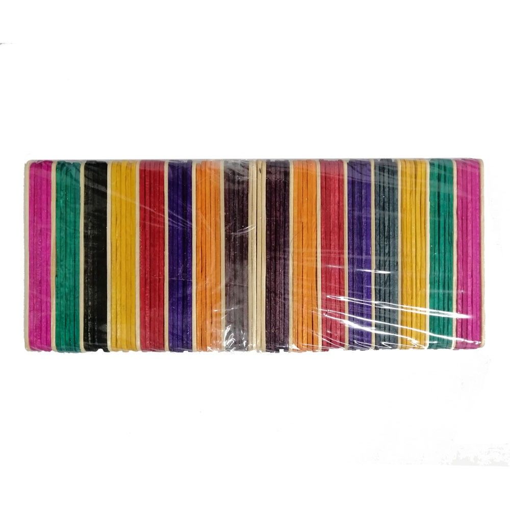 Palo Paleta Madera Bambú Colores Surtidos x100und