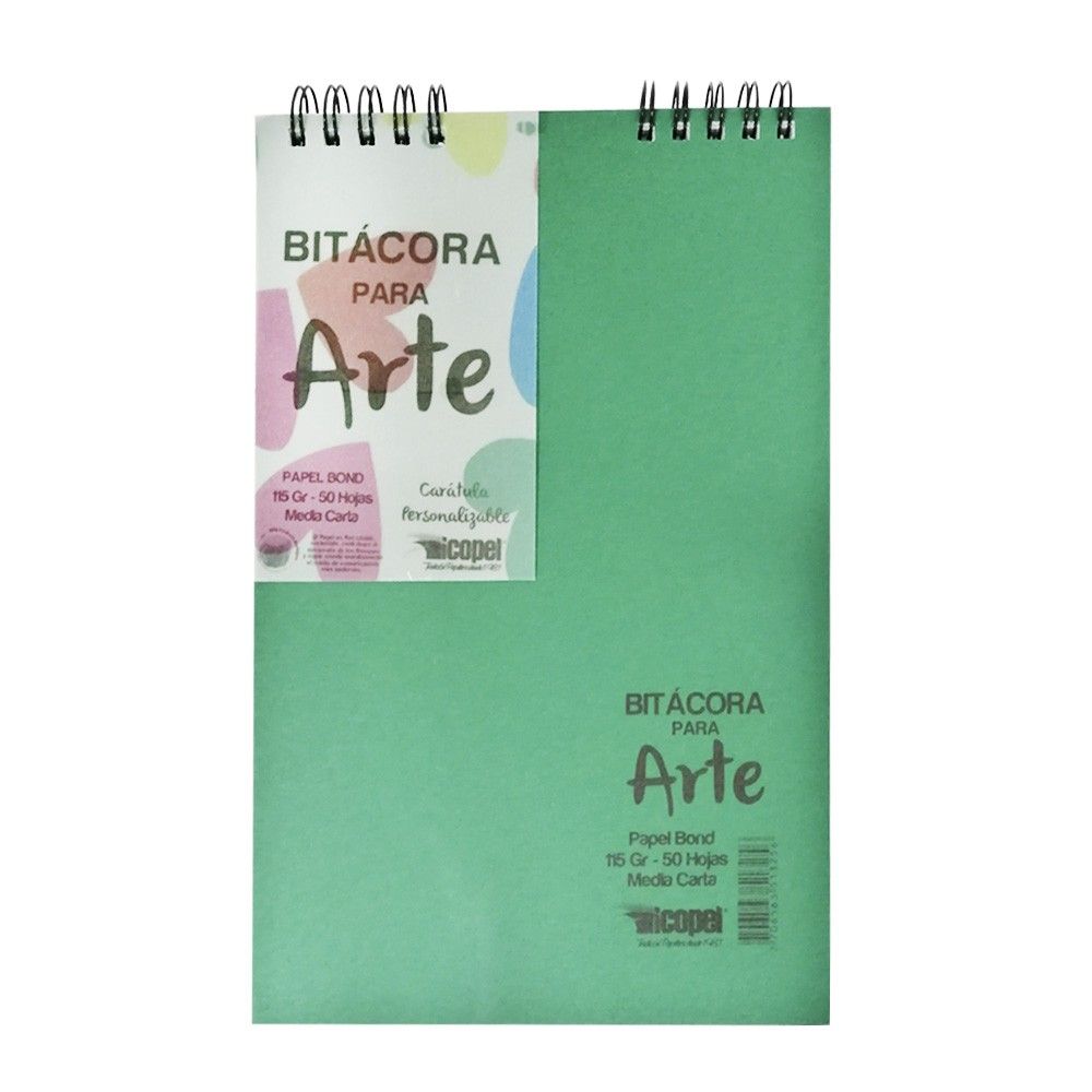 Bitácora Icopel 1/2 Carta Papel Bond 115gr x50hjs