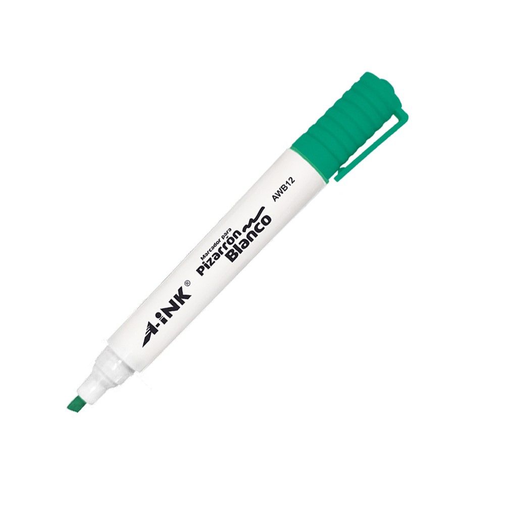 Marcador Borrable Caja X12 UND Verde