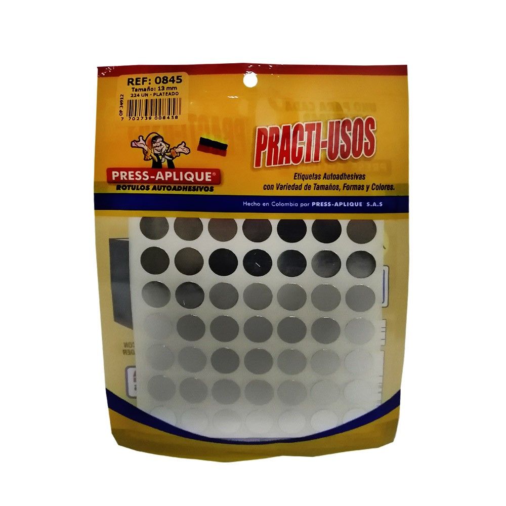 Rótulos Press-aplique Blanco R-0855 13mm