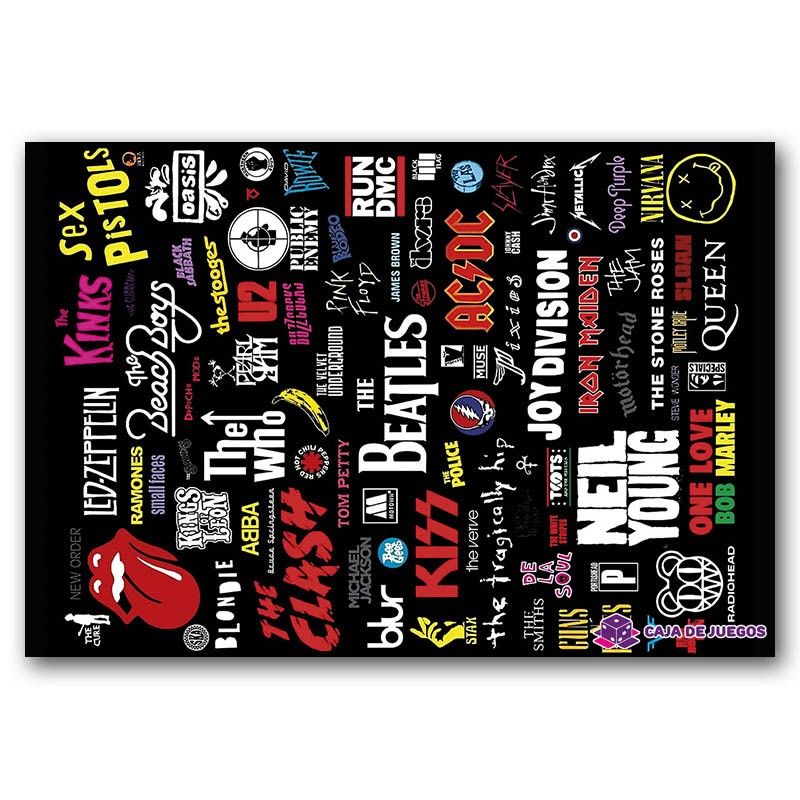 Rompecabezas  Bandas Rock 1000 Piezas