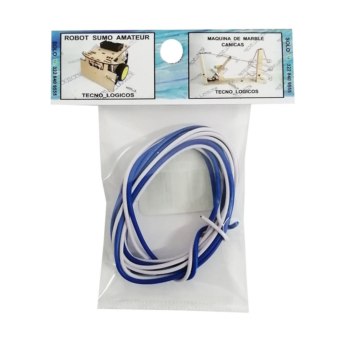 Cables de 2 Metros 2 Colores Para Maqueta