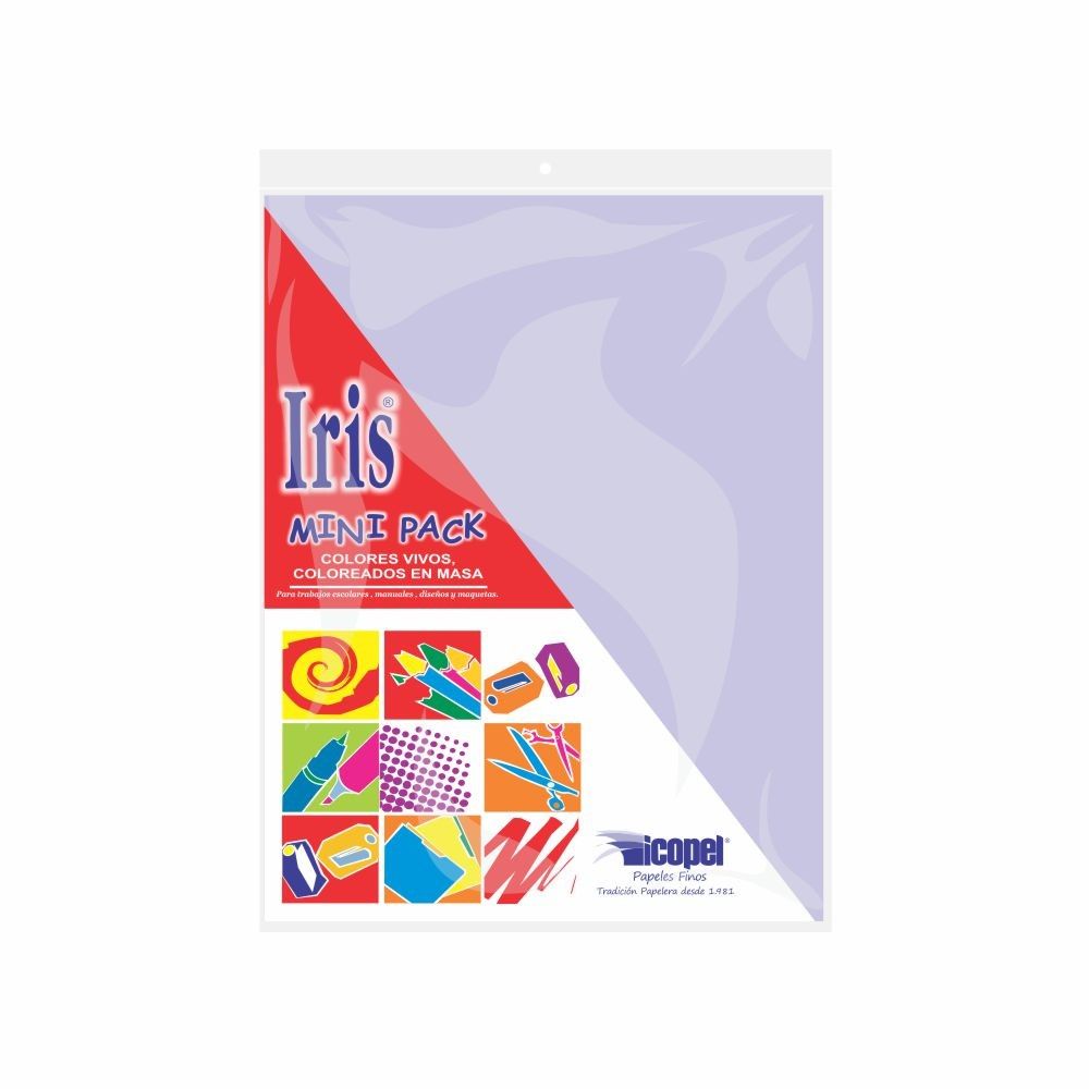 Minipack Iris-Ultra Icopel Carta 20 Hojas Lila