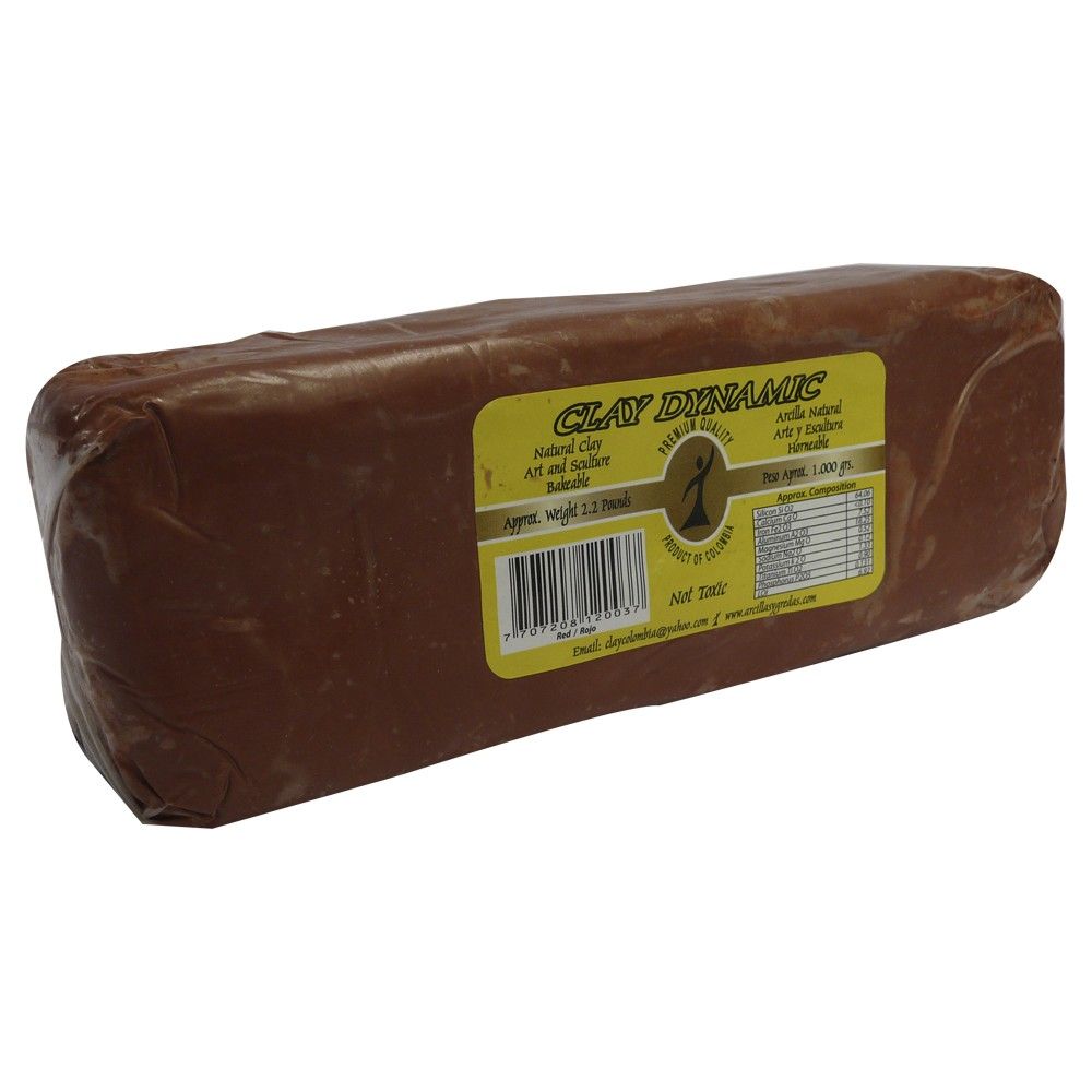 Arcilla Natural Clay Dynamic Rojo 1Kg