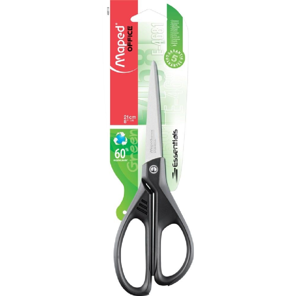 Tijera Maped Essentials Ecológica E-4681 Negro 21cm