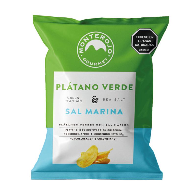 Platanos Verdes Sal Marina 30Gr Monterojo