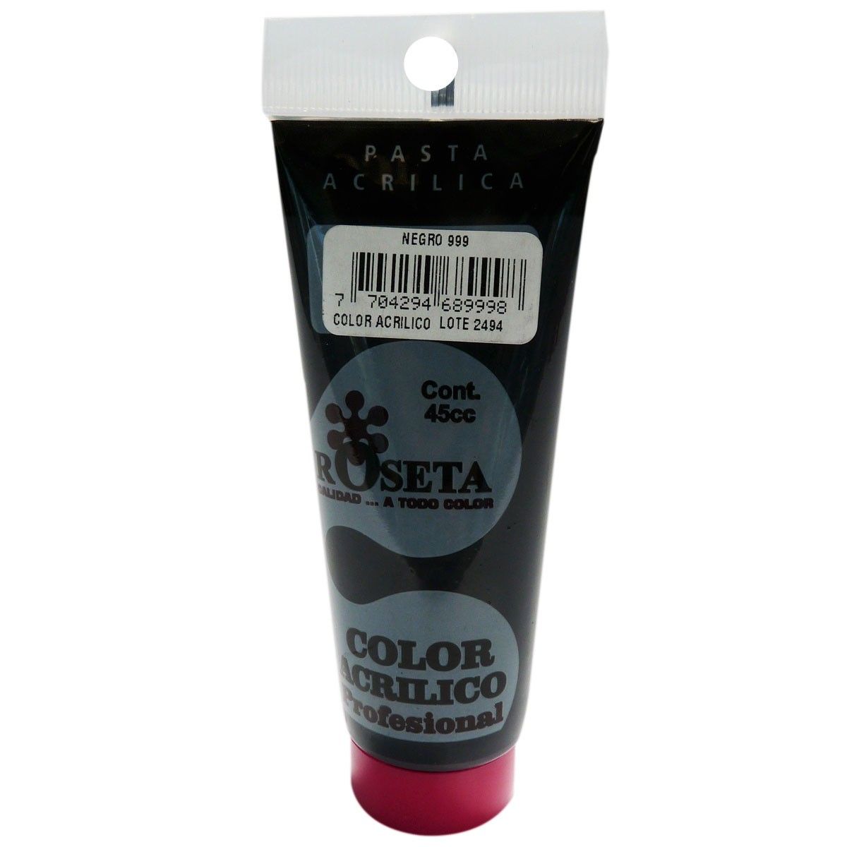Acrílico Roseta en Tubo Negro 45ml