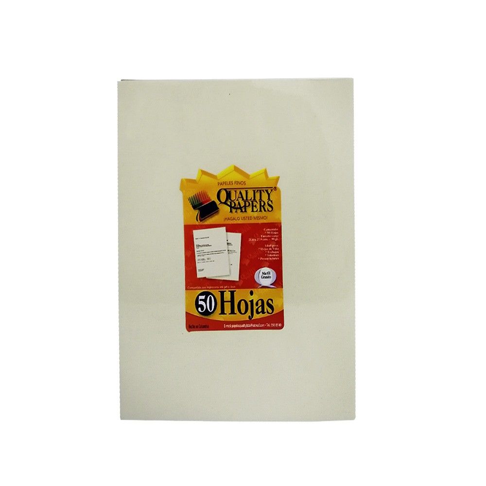 Papel Kimberly Color Marfil Granito de 50 hojas Tamaño carta 90 Gr