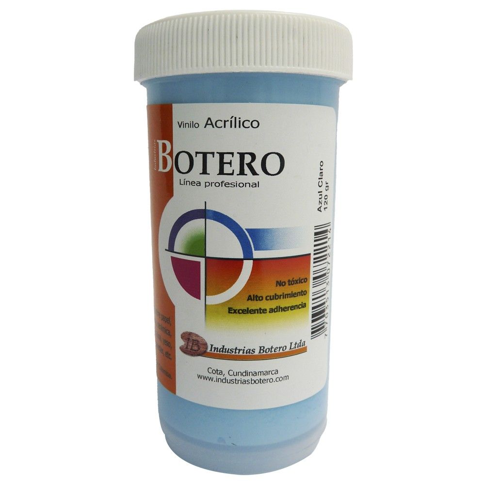 Vinilo Botero Profesional Azul Claro 120ml